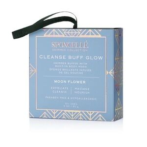 Spongelle cleanse buff glow moon flower buffer exfoliate body wash